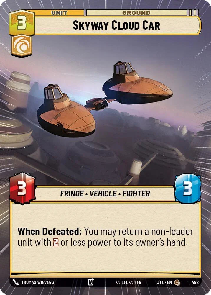  Skyway Cloud Car (Hyperspace) (482) [Jump to Lightspeed] - Trading Card World