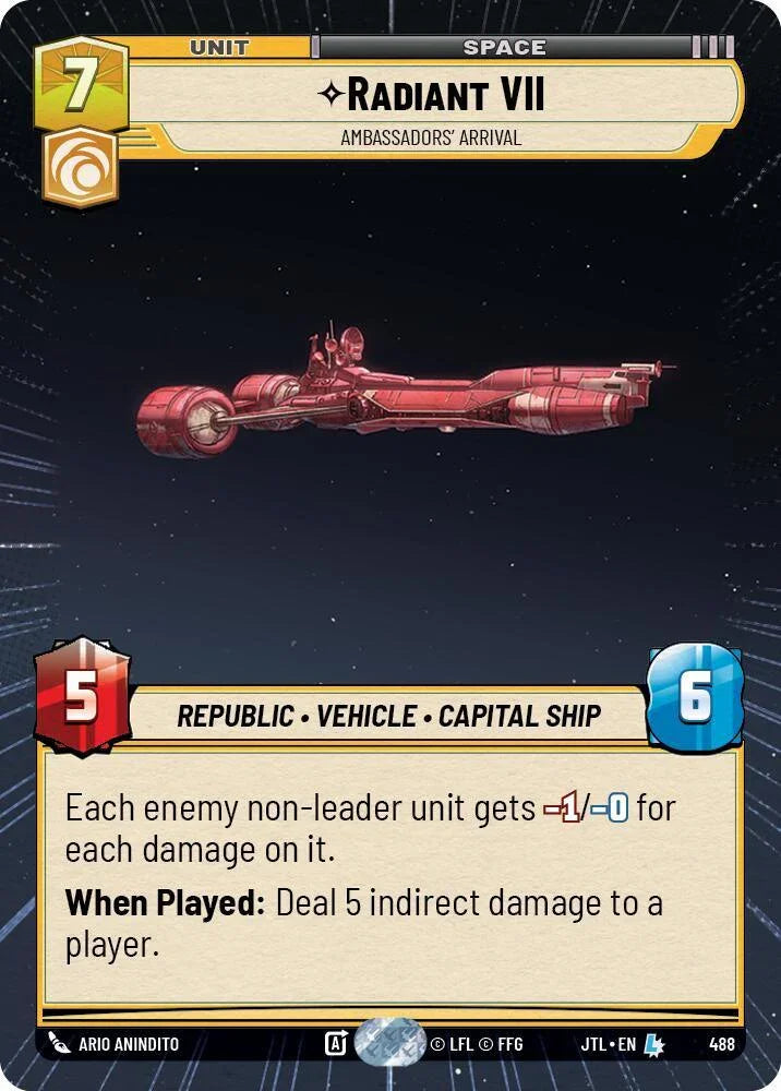  Radiant VII - Ambassadors' Arrival (Hyperspace) (488) [Jump to Lightspeed] - Trading Card World