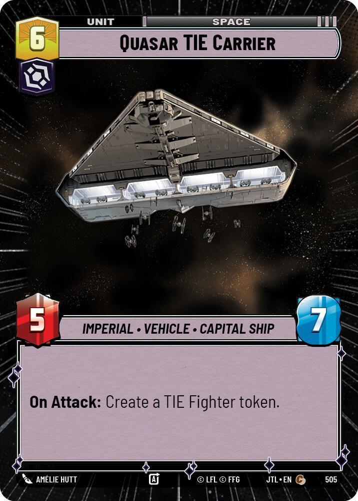  Quasar TIE Carrier (Hyperspace) (505) [Jump to Lightspeed] - Trading Card World