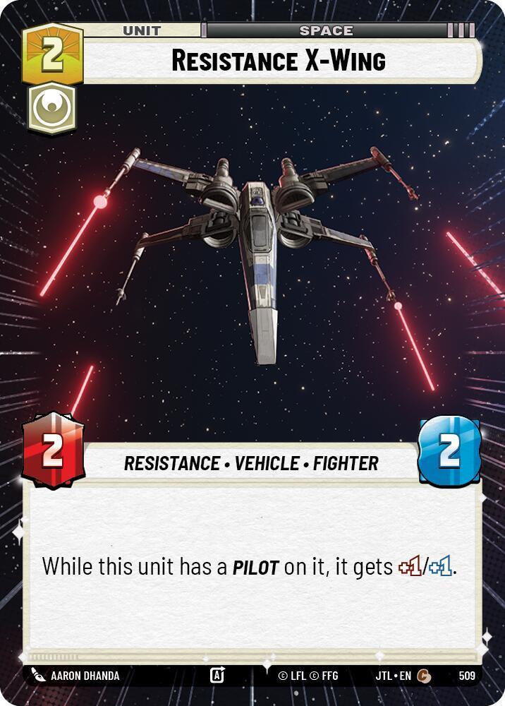  Resistance X-Wing (Hyperspace) (509) [Jump to Lightspeed] - Trading Card World