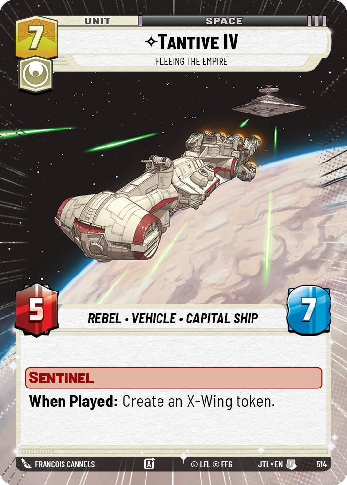  Tantive IV - Fleeing the Empire (Hyperspace) (514) [Jump to Lightspeed] - Trading Card World