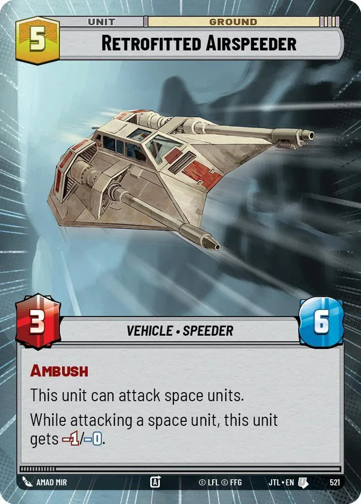 Retrofitted Airspeeder (Hyperspace) (521) [Jump to Lightspeed] - Trading Card World