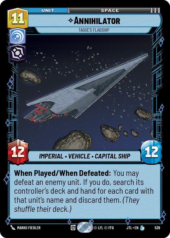 Annihilator - Tagge's Flagship (Foil) (539) [Jump to Lightspeed] - Trading Card World