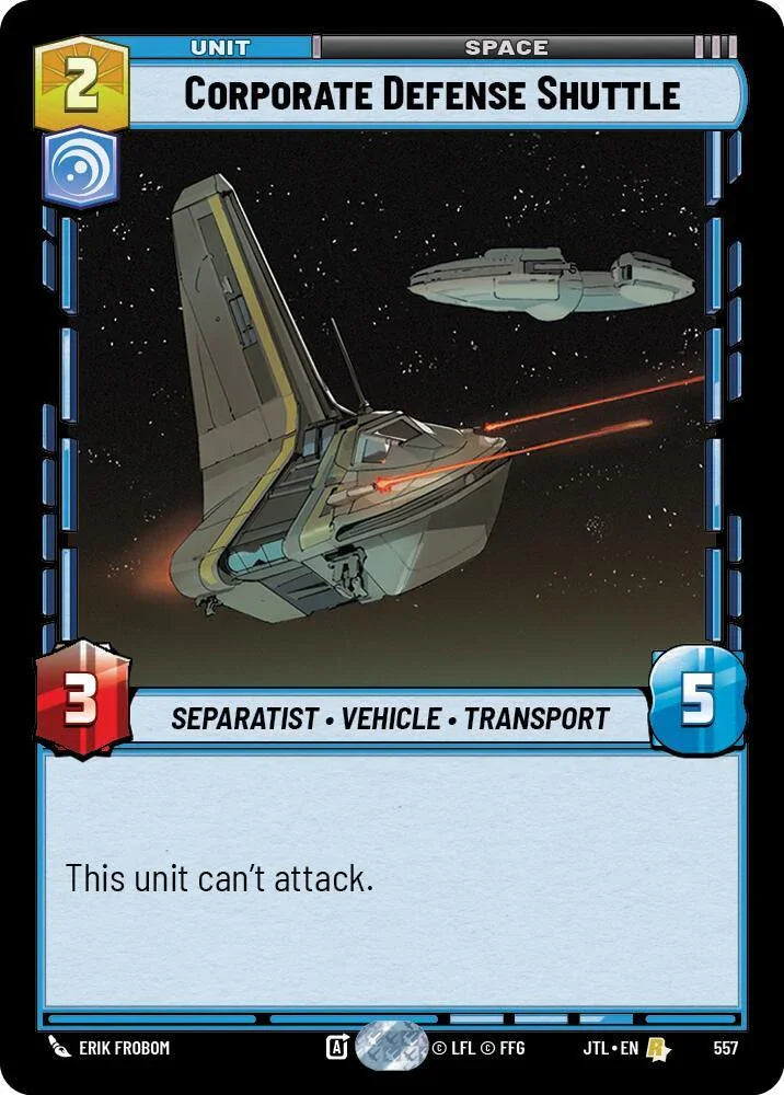 Corporate Defense Shuttle (Foil) (557) [Jump to Lightspeed] - Trading Card World