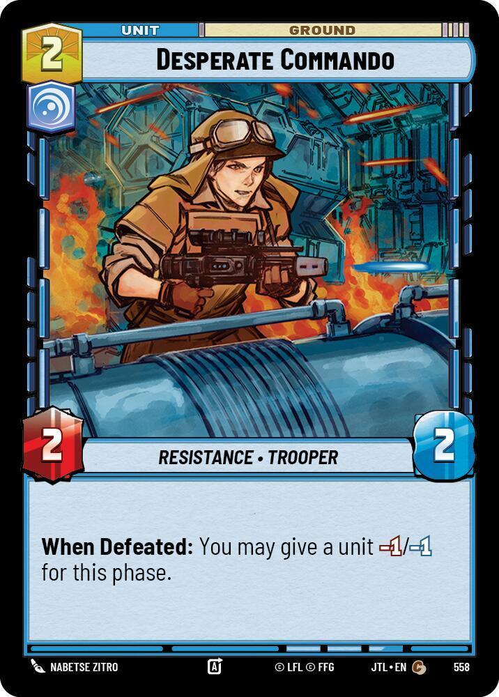  Desperate Commando (Foil) (558) [Jump to Lightspeed] - Trading Card World