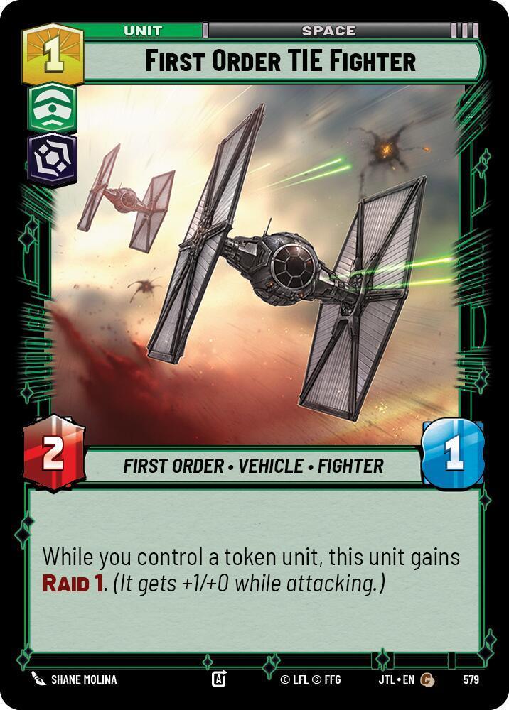  First Order TIE Fighter (Foil) (579) [Jump to Lightspeed] - Trading Card World