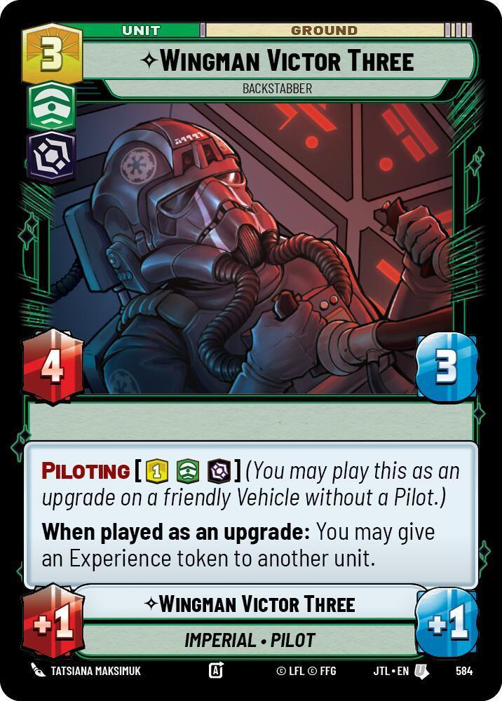  Wingman Victor Three - Backstabber (Foil) (584) [Jump to Lightspeed] - Trading Card World