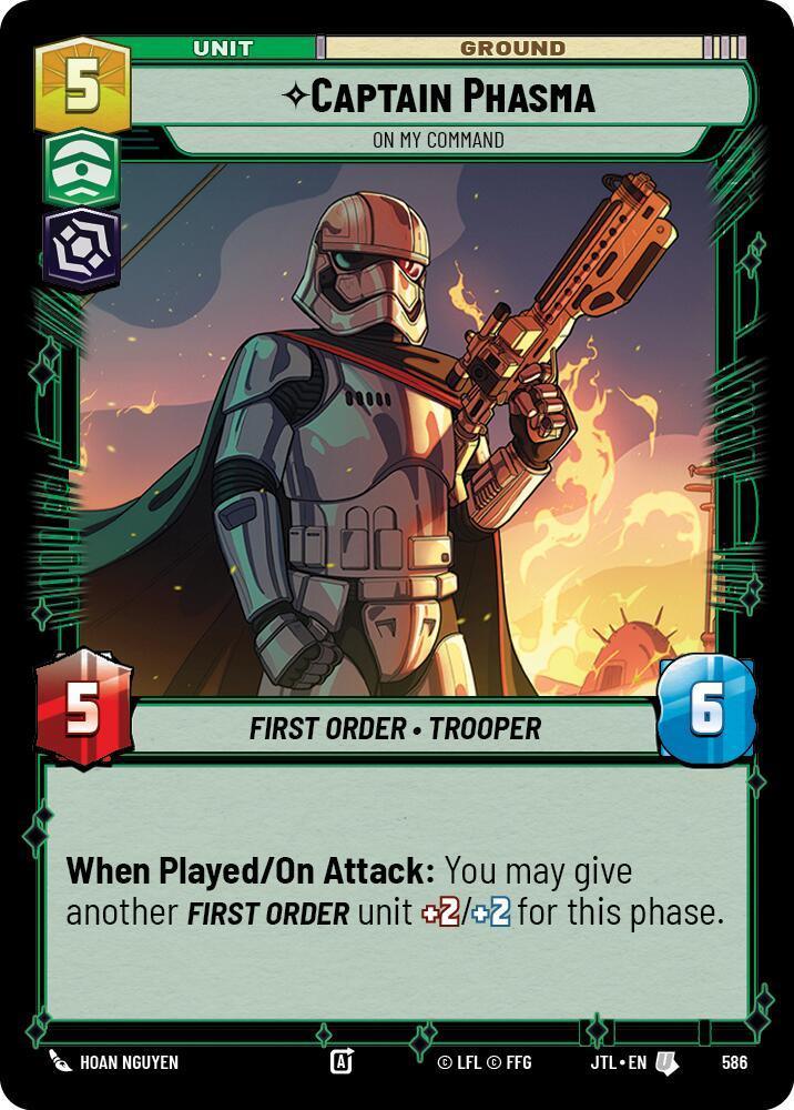  Captain Phasma - On My Command (Foil) (586) [Jump to Lightspeed] - Trading Card World