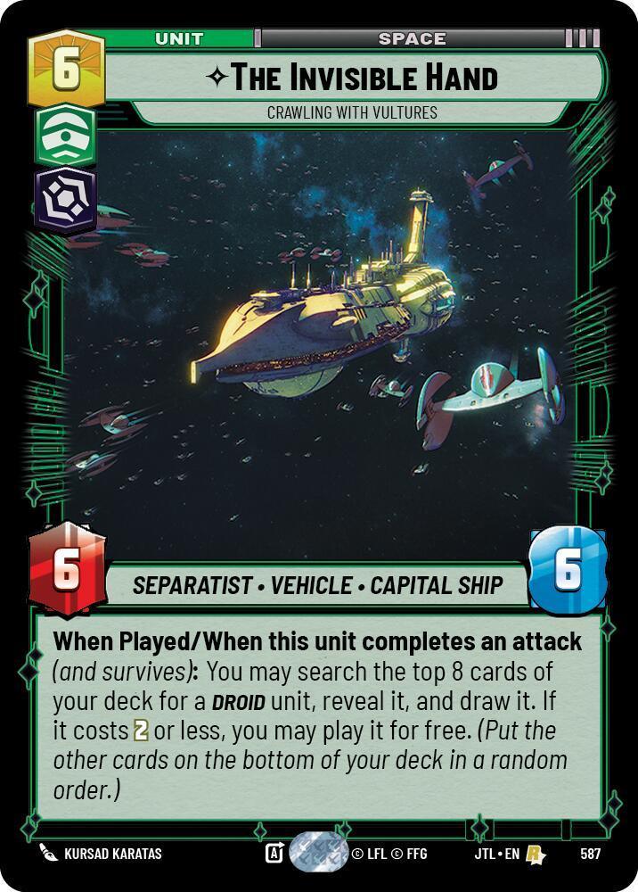  The Invisible Hand - Crawling With Vultures (Foil) (587) [Jump to Lightspeed] - Trading Card World
