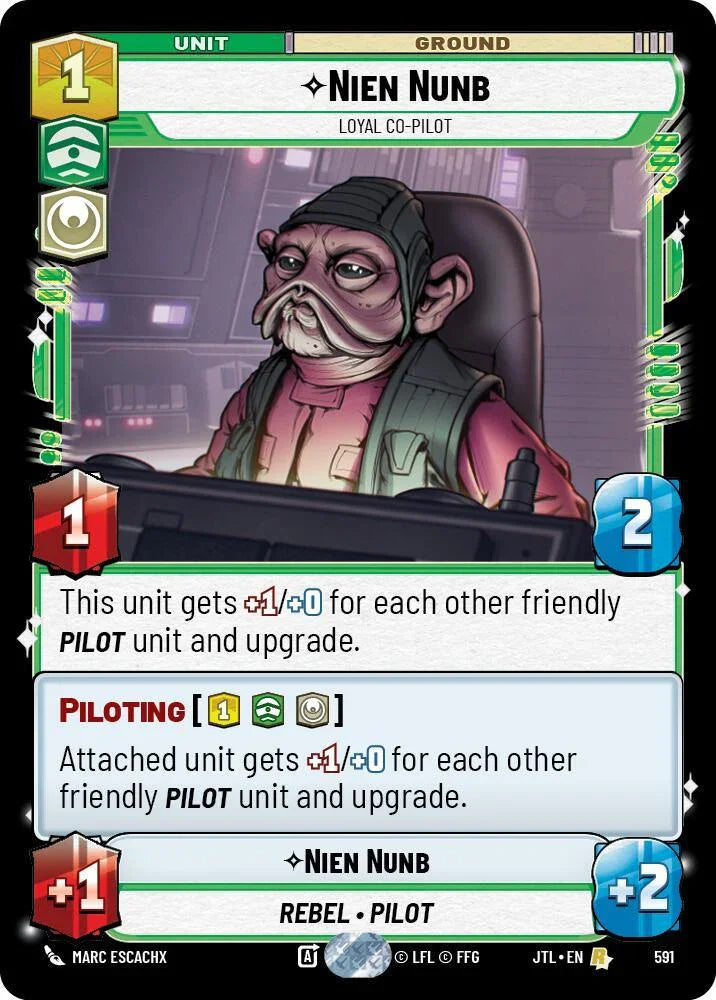  Nien Nunb - Loyal Co-Pilot (Foil) (591) [Jump to Lightspeed] - Trading Card World
