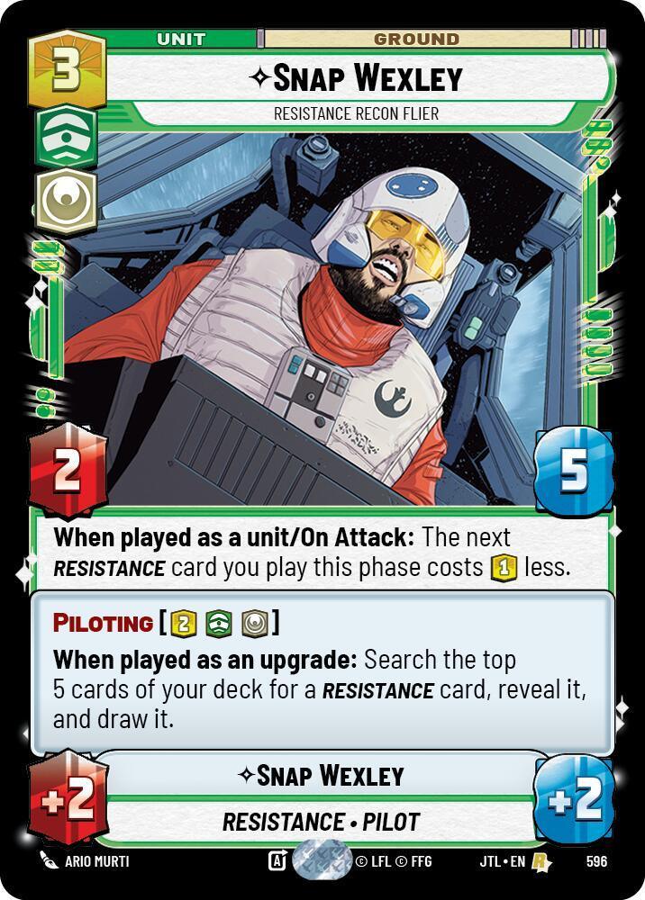  Snap Wexley - Resistance Recon Flier (Foil) (596) [Jump to Lightspeed] - Trading Card World
