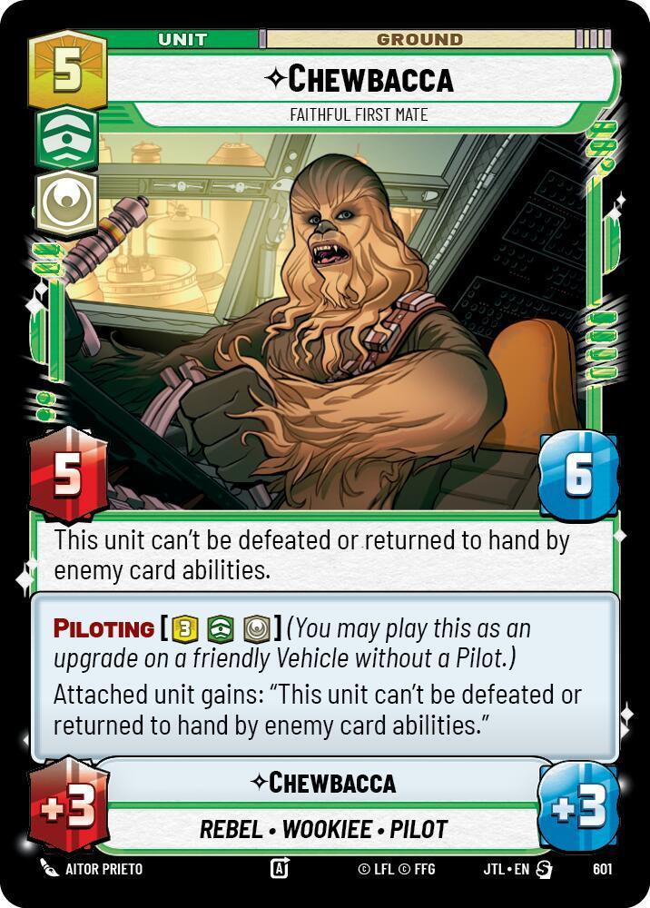  Chewbacca - Faithful First Mate (Foil) (601) [Jump to Lightspeed] - Trading Card World