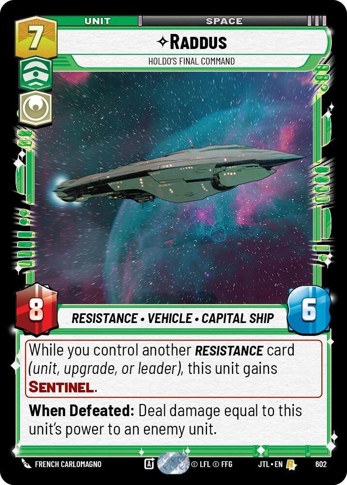  Raddus - Holdo's Final Command (Foil) (602) [Jump to Lightspeed] - Trading Card World