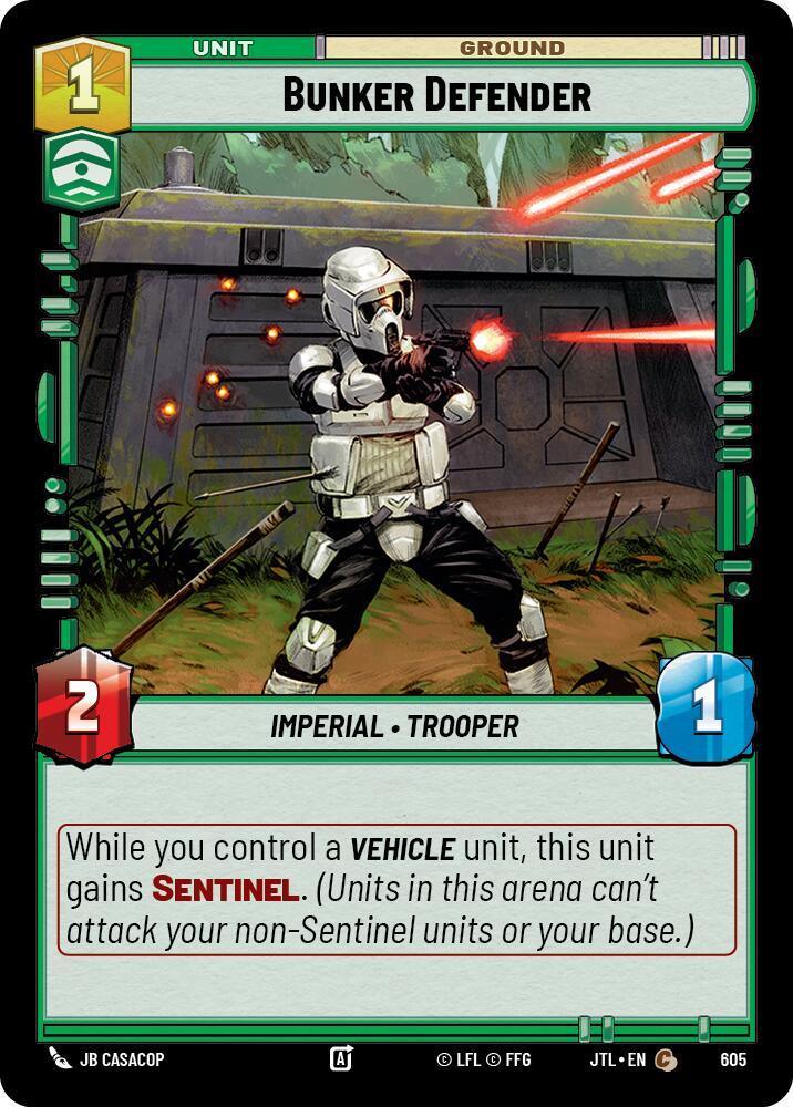  Bunker Defender (Foil) (605) [Jump to Lightspeed] - Trading Card World