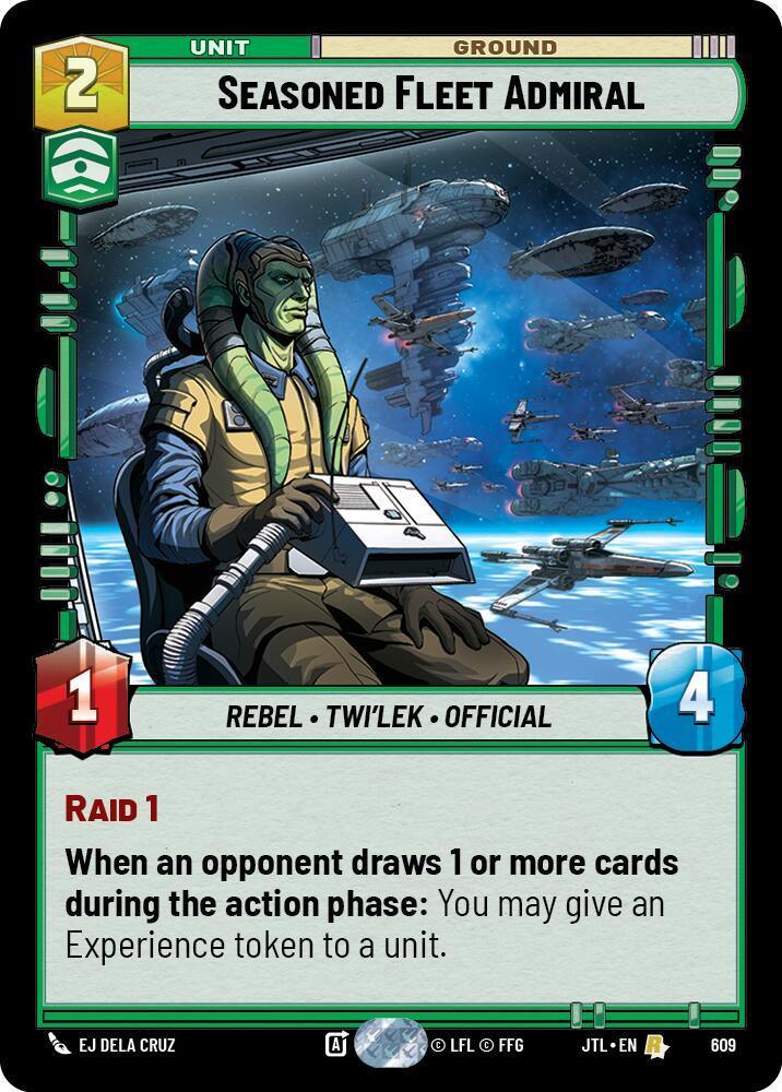  Seasoned Fleet Admiral (Foil) (609) [Jump to Lightspeed] - Trading Card World