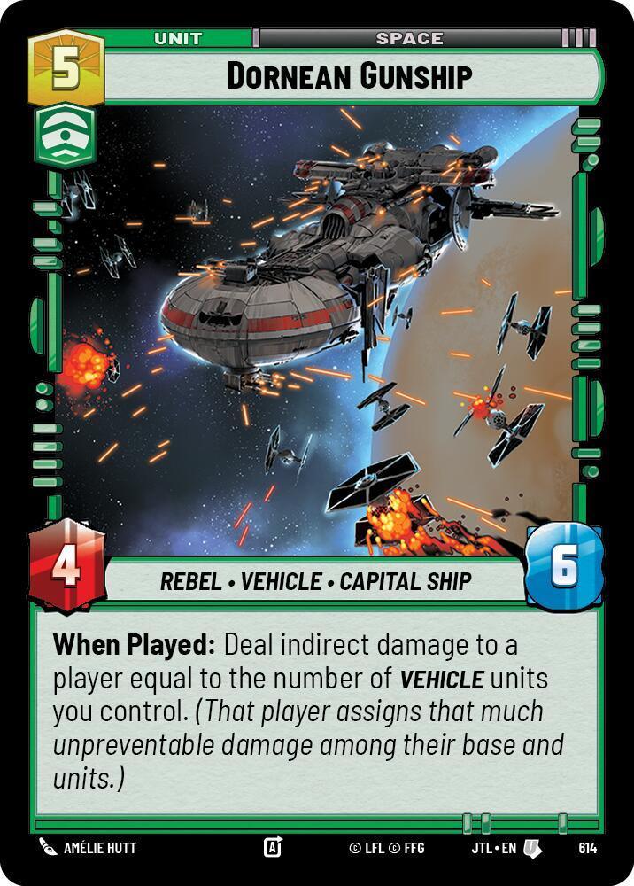  Dornean Gunship (Foil) (614) [Jump to Lightspeed] - Trading Card World