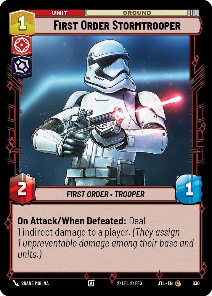  First Order Stormtrooper (Foil) (630) [Jump to Lightspeed] - Trading Card World