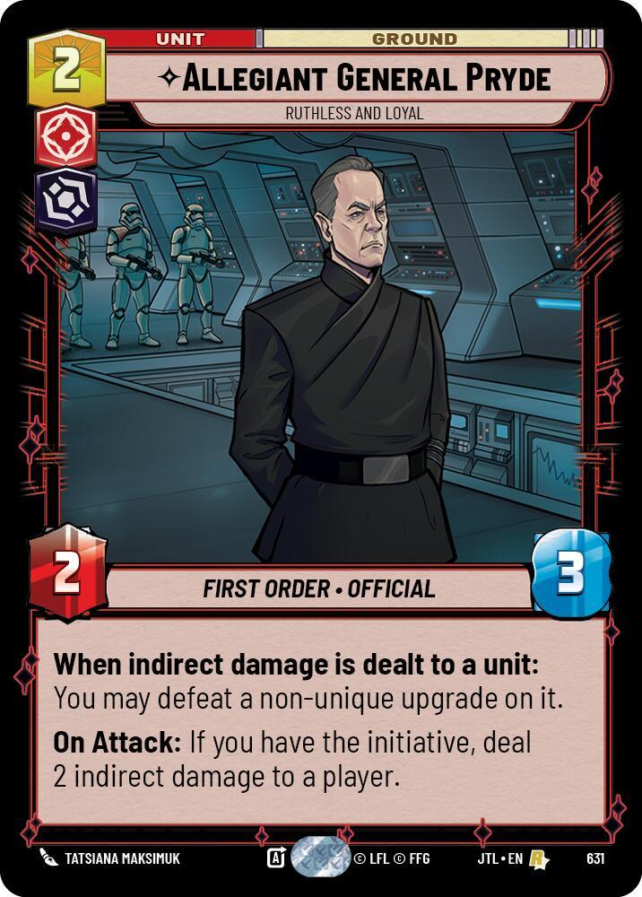  Allegiant General Pryde - Ruthless and Loyal (Foil) (631) [Jump to Lightspeed] - Trading Card World