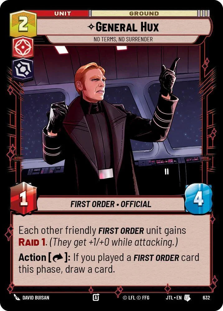  General Hux - No Terms, No Surrender (Foil) (632) [Jump to Lightspeed] - Trading Card World