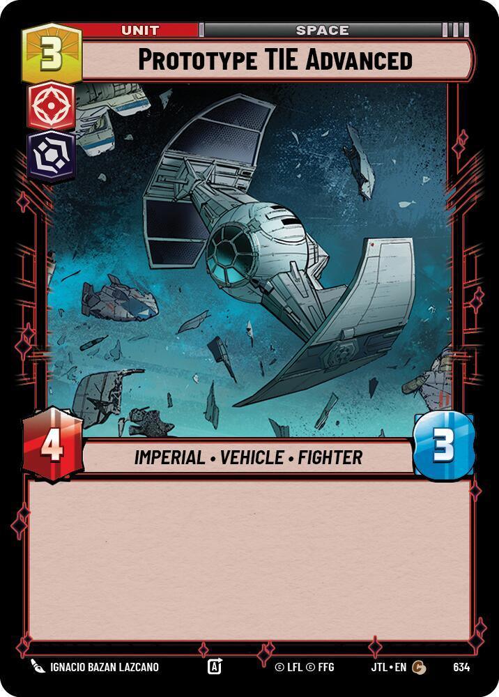 Prototype TIE Advanced (Foil) (634) [Jump to Lightspeed] - Trading Card World