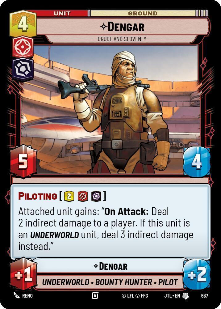  Dengar - Crude and Slovenly (Foil) (637) [Jump to Lightspeed] - Trading Card World