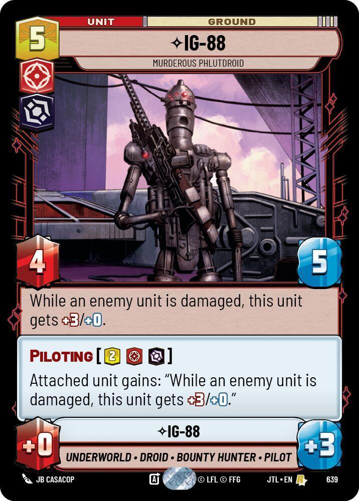  IG-88 - Murderous Phlutdroid (Foil) (639) [Jump to Lightspeed] - Trading Card World