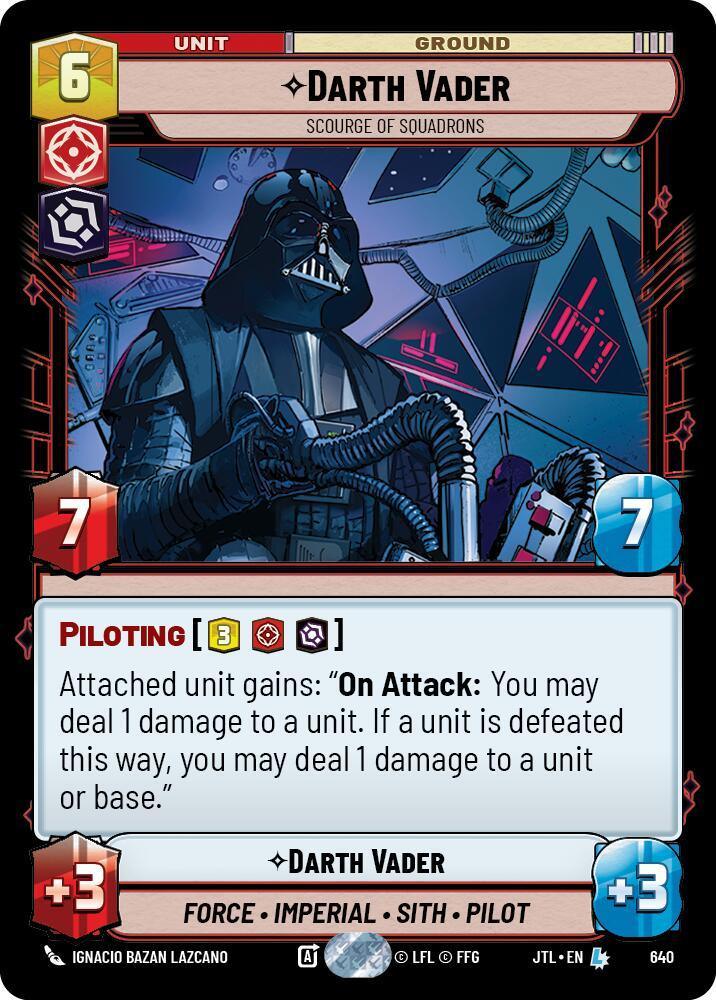  Darth Vader - Scourge of Squadrons (Foil) (640) [Jump to Lightspeed] - Trading Card World