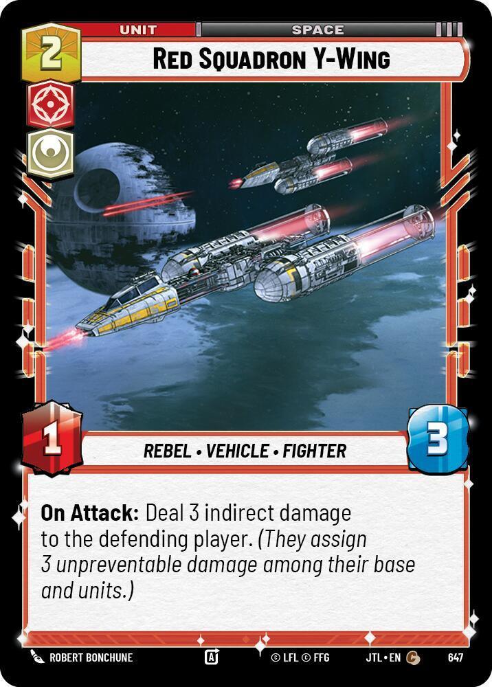  Red Squadron Y-Wing (Foil) (647) [Jump to Lightspeed] - Trading Card World