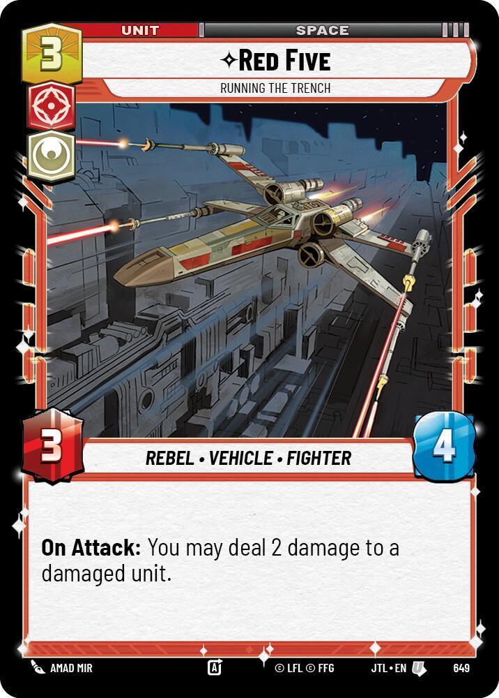  Red Five - Running the Trench (Foil) (649) [Jump to Lightspeed] - Trading Card World