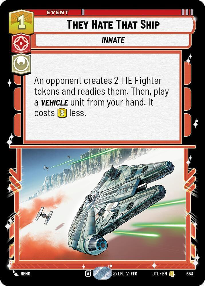  They Hate That Ship (Foil) (653) [Jump to Lightspeed] - Trading Card World