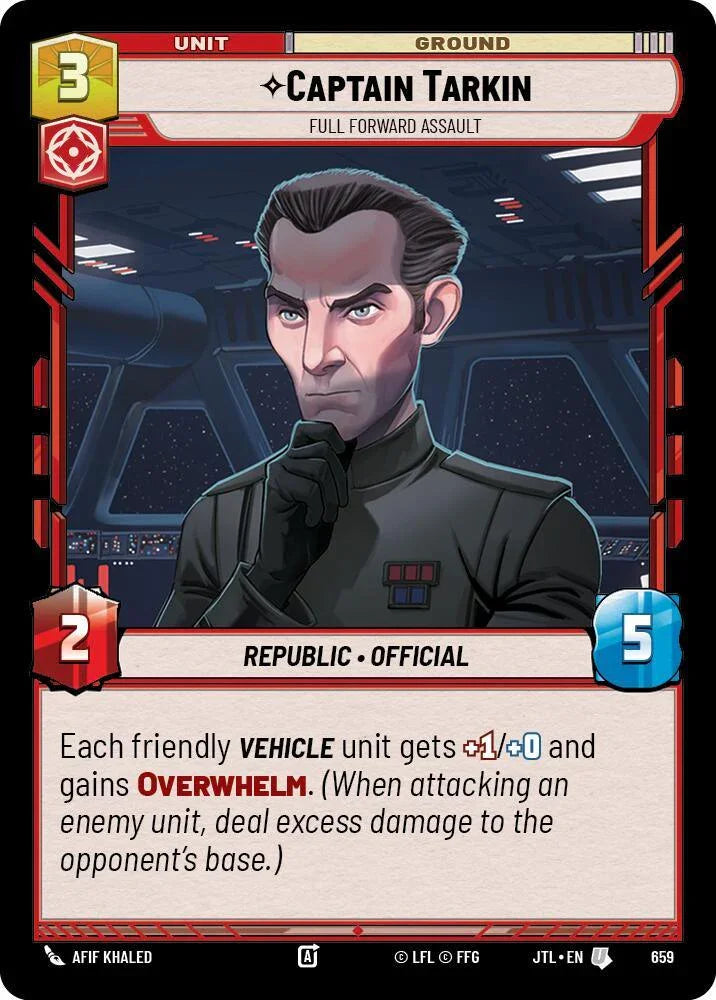  Captain Tarkin - Full Forward Assault (Foil) (659) [Jump to Lightspeed] - Trading Card World
