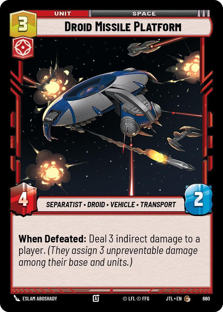  Droid Missile Platform (Foil) (660) [Jump to Lightspeed] - Trading Card World