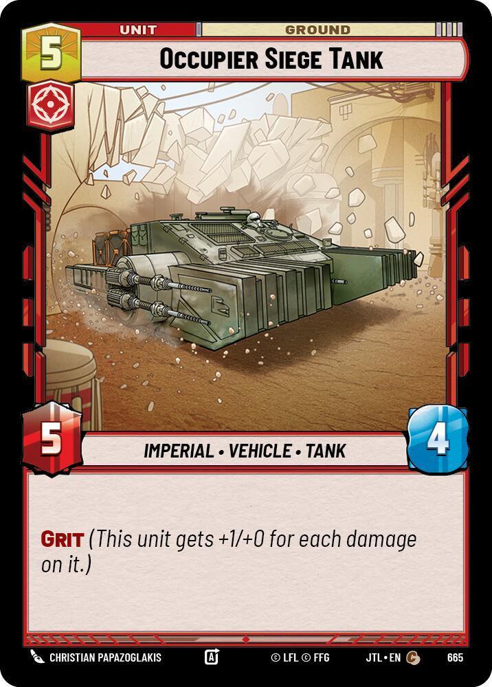  Occupier Siege Tank (Foil) (665) [Jump to Lightspeed] - Trading Card World