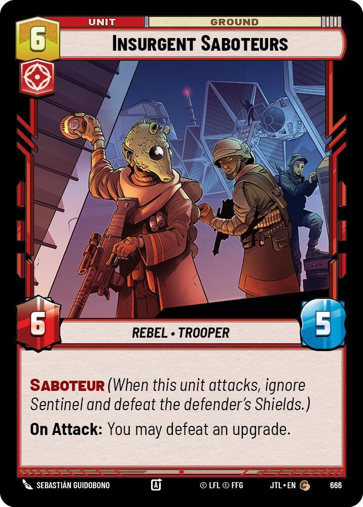  Insurgent Saboteurs (Foil) (666) [Jump to Lightspeed] - Trading Card World