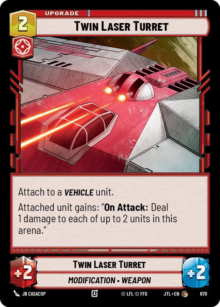  Twin Laser Turret (Foil) (670) [Jump to Lightspeed] - Trading Card World