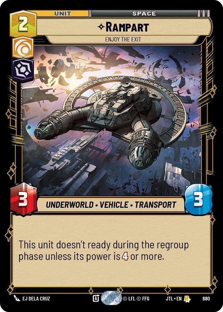  Rampart - Enjoy the Exit (Foil) (680) [Jump to Lightspeed] - Trading Card World