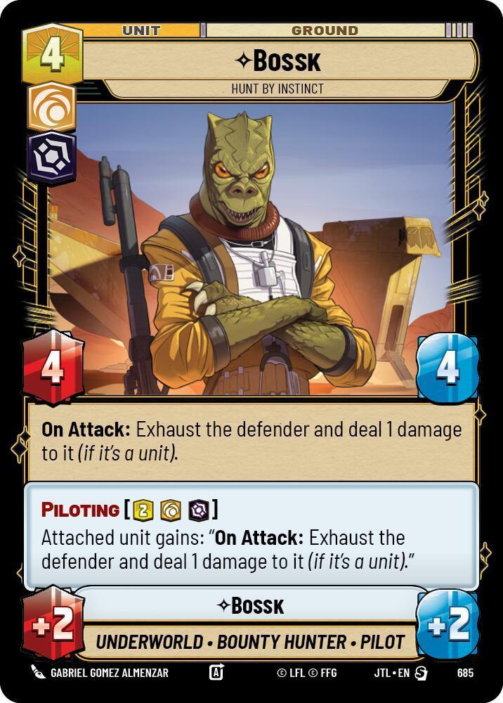  Bossk - Hunt By Instinct (Foil) (685) [Jump to Lightspeed] - Trading Card World