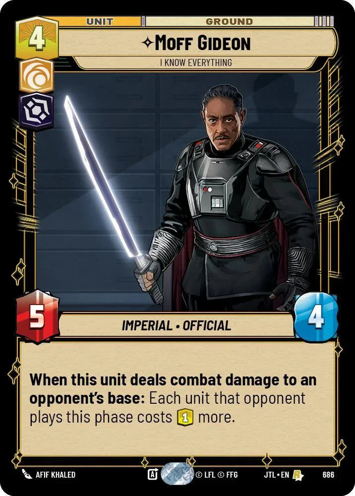  Moff Gideon - I Know Everything (Foil) (686) [Jump to Lightspeed] - Trading Card World