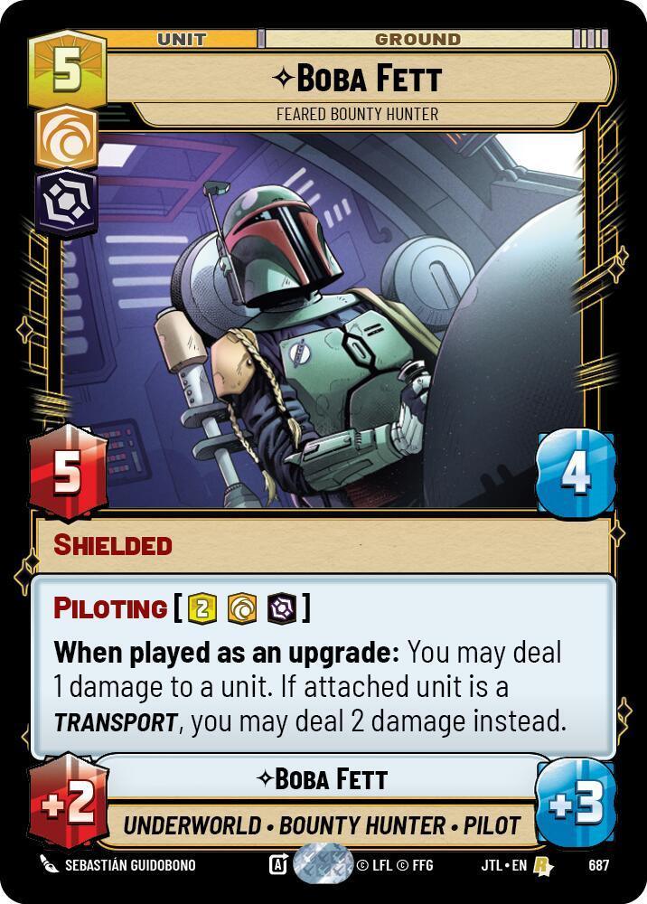  Boba Fett - Feared Bounty Hunter (Foil) (687) [Jump to Lightspeed] - Trading Card World