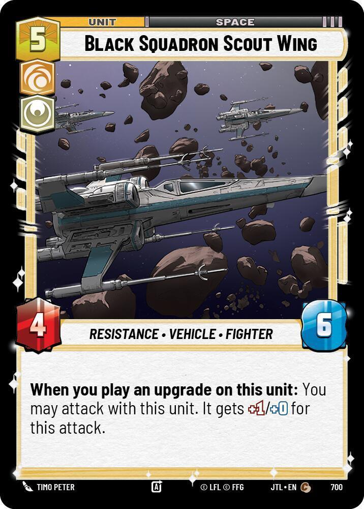  Black Squadron Scout Wing (Foil) (700) [Jump to Lightspeed] - Trading Card World