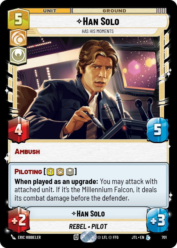  Han Solo - Has His Moments (Foil) (701) [Jump to Lightspeed] - Trading Card World