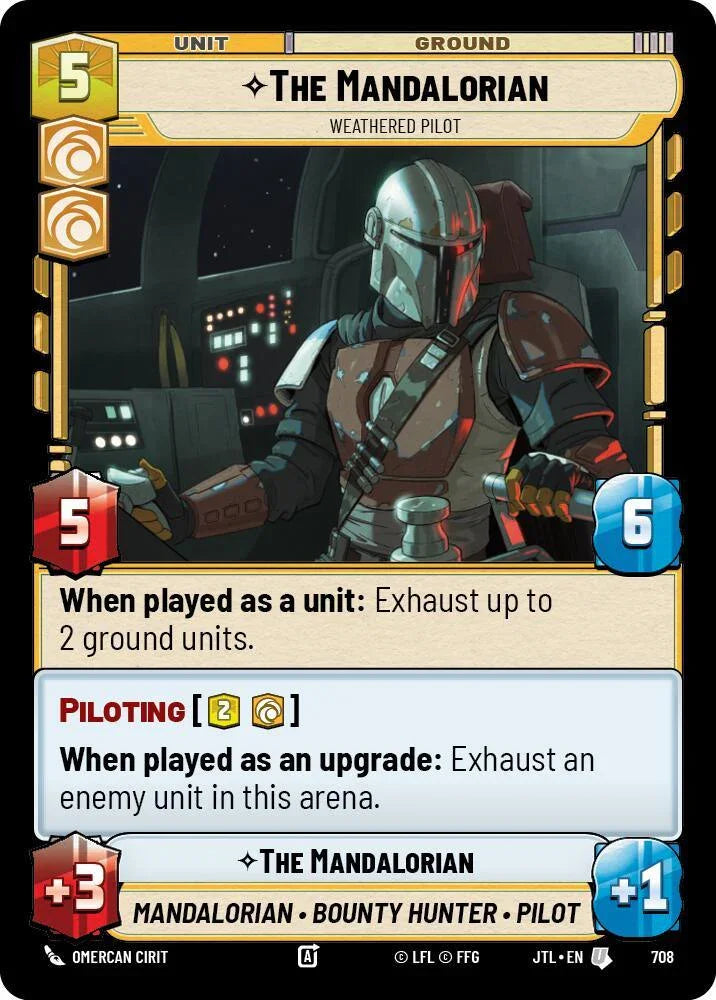  The Mandalorian - Weathered Pilot (Foil) (708) [Jump to Lightspeed] - Trading Card World