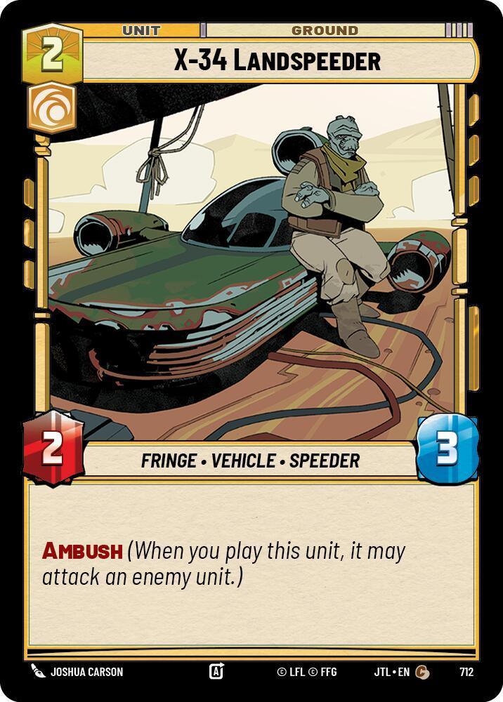  X-34 Landspeeder (Foil) (712) [Jump to Lightspeed] - Trading Card World