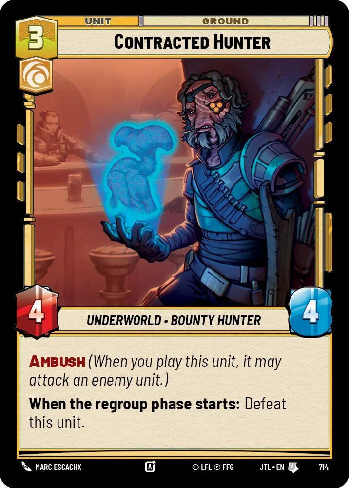  Contracted Hunter (Foil) (714) [Jump to Lightspeed] - Trading Card World