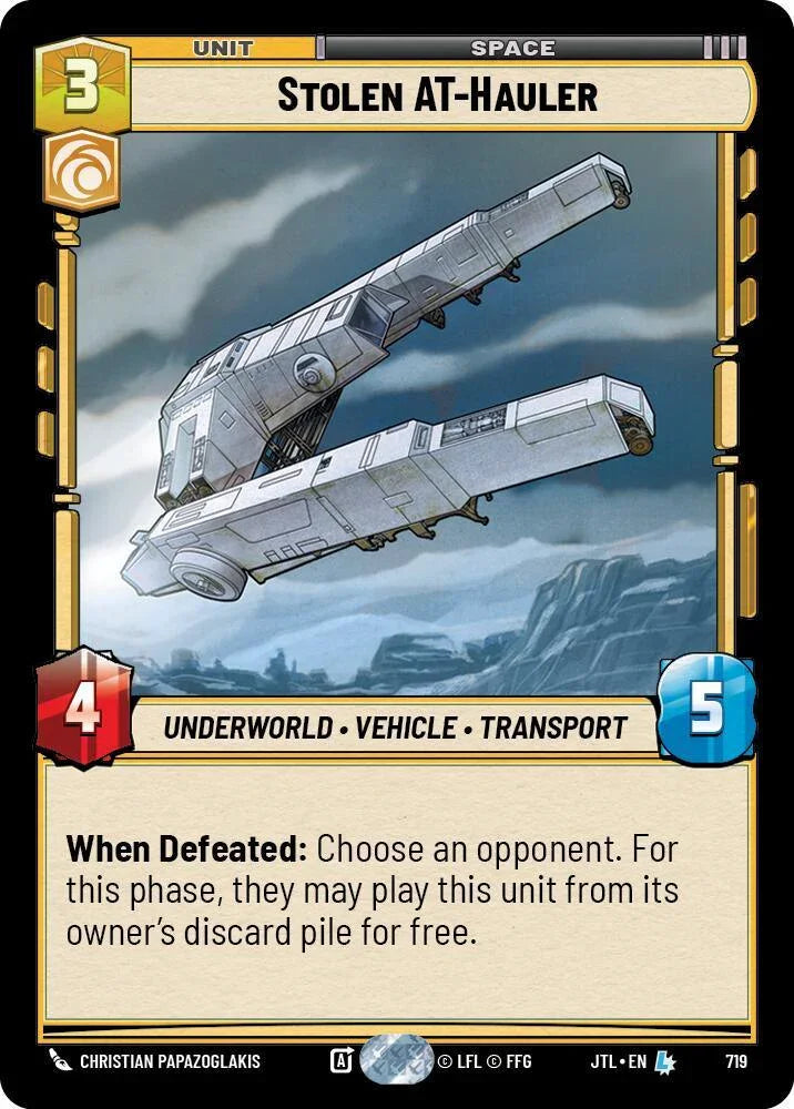  Stolen AT-Hauler (Foil) (719) [Jump to Lightspeed] - Trading Card World