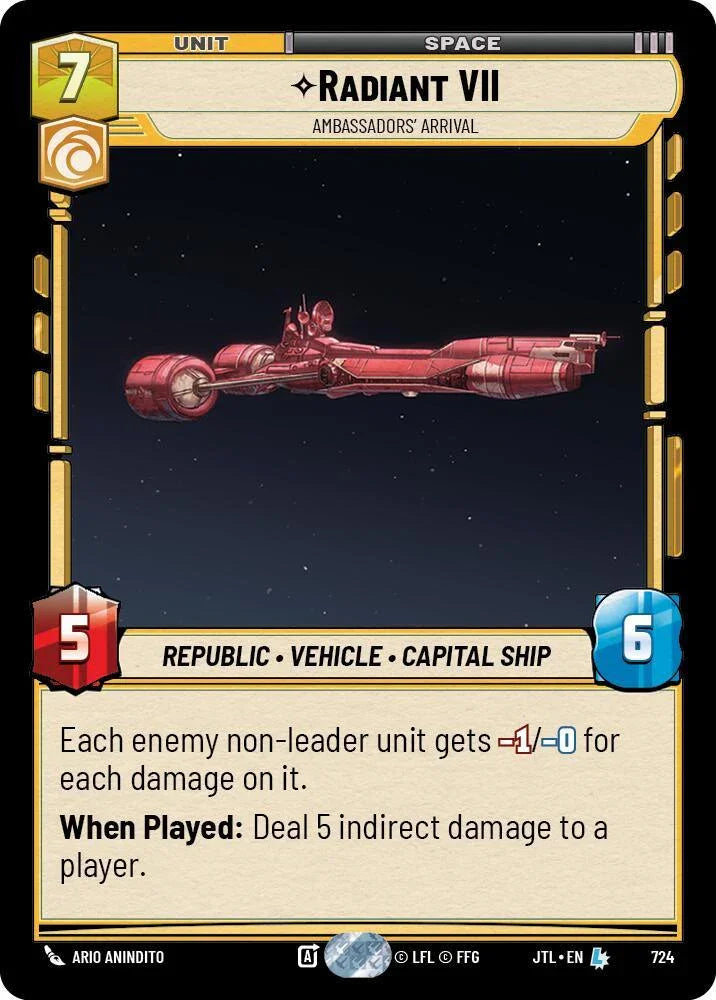  Radiant VII - Ambassadors' Arrival (Foil) (724) [Jump to Lightspeed] - Trading Card World