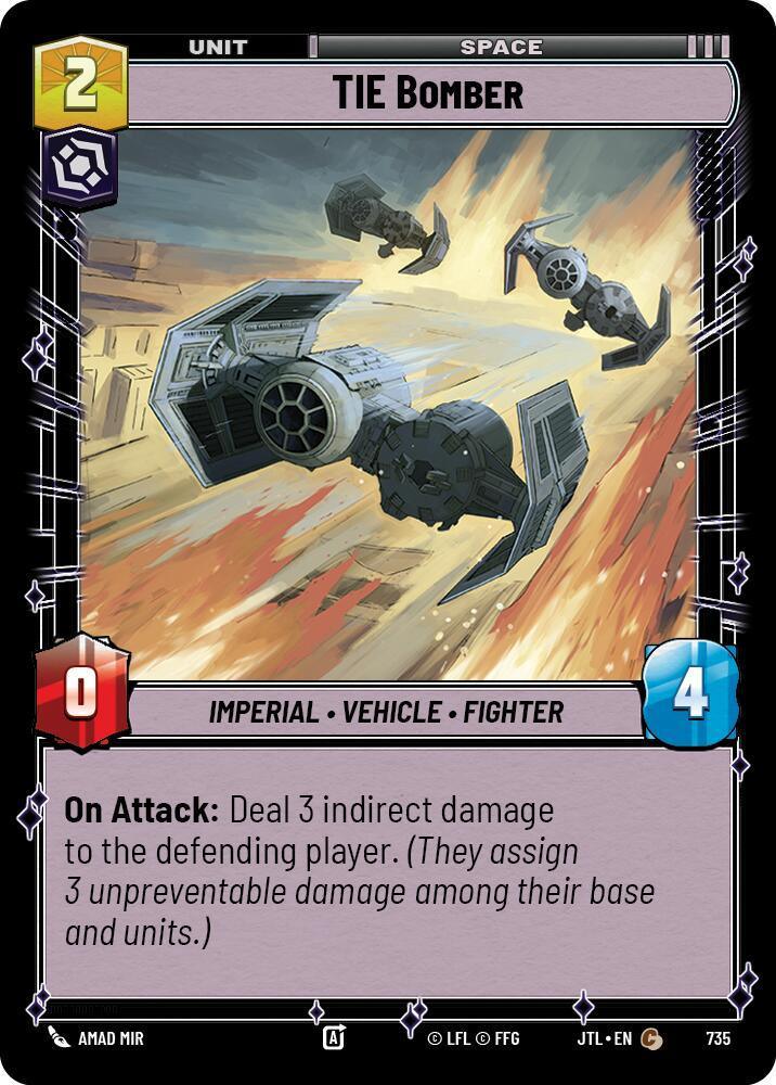  TIE Bomber (Foil) (735) [Jump to Lightspeed] - Trading Card World
