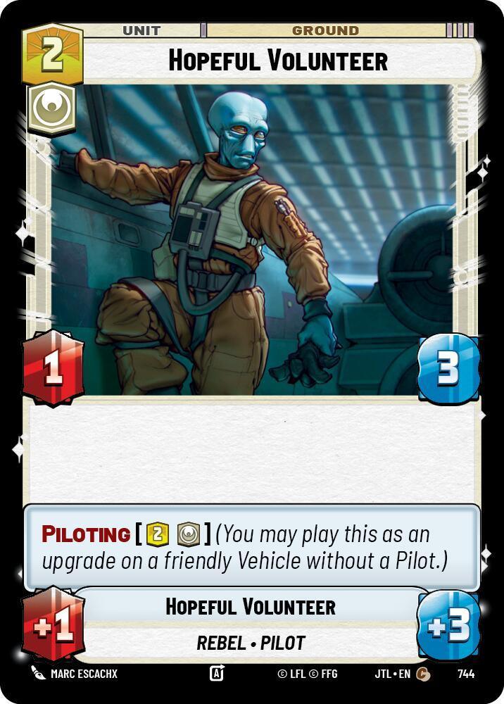  Hopeful Volunteer (Foil) (744) [Jump to Lightspeed] - Trading Card World