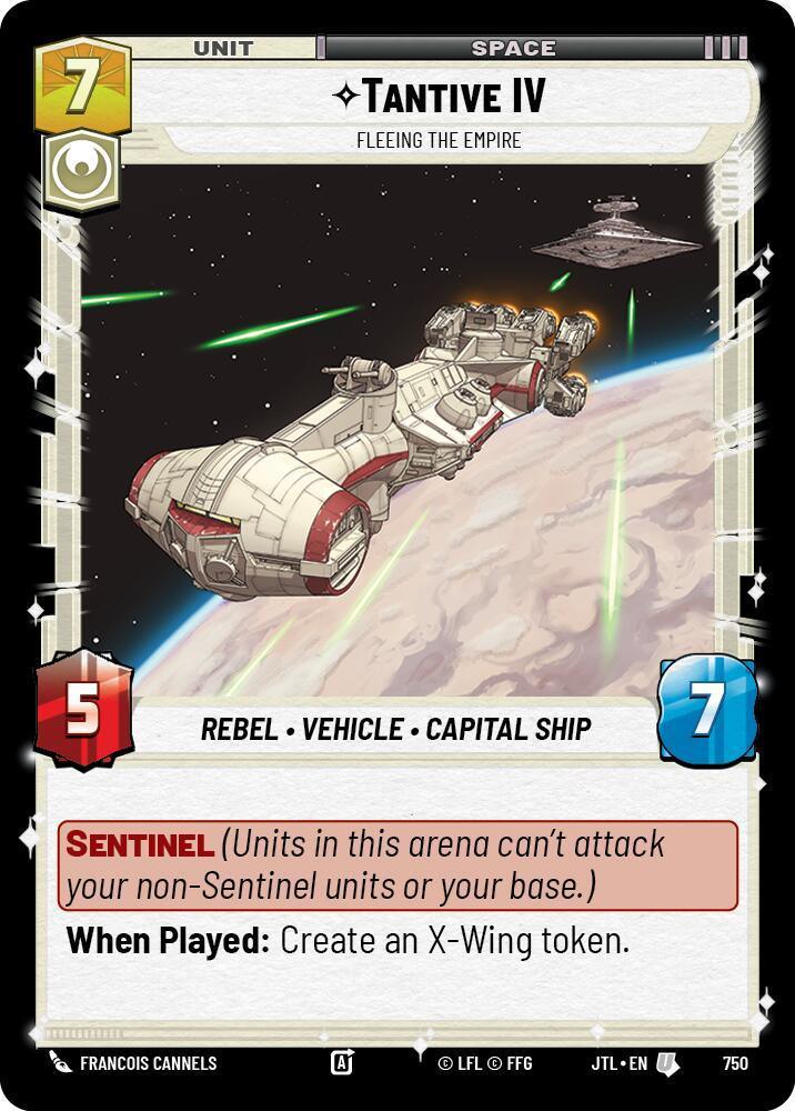  Tantive IV - Fleeing the Empire (Foil) (750) [Jump to Lightspeed] - Trading Card World