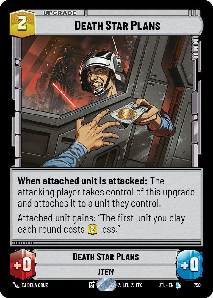  Death Star Plans (Foil) (758) [Jump to Lightspeed] - Trading Card World